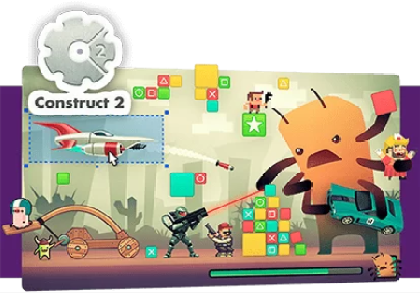 Разработчик видеоигр: создание 2D-игр разных жанров