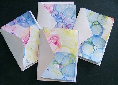 Рисование мыльными пузырями